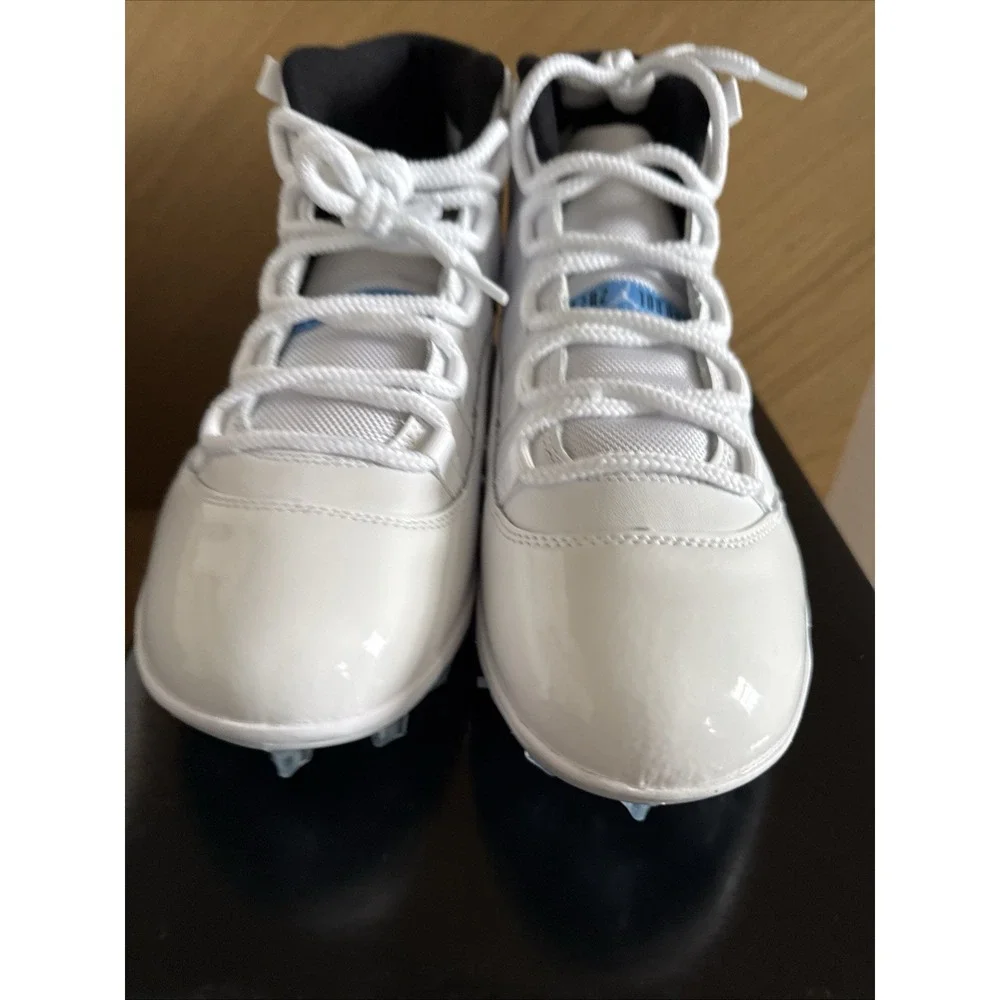 Air Jordan 11 Mid TD Football Cleats White Legend Blue HM7324-104 Men's Size 9